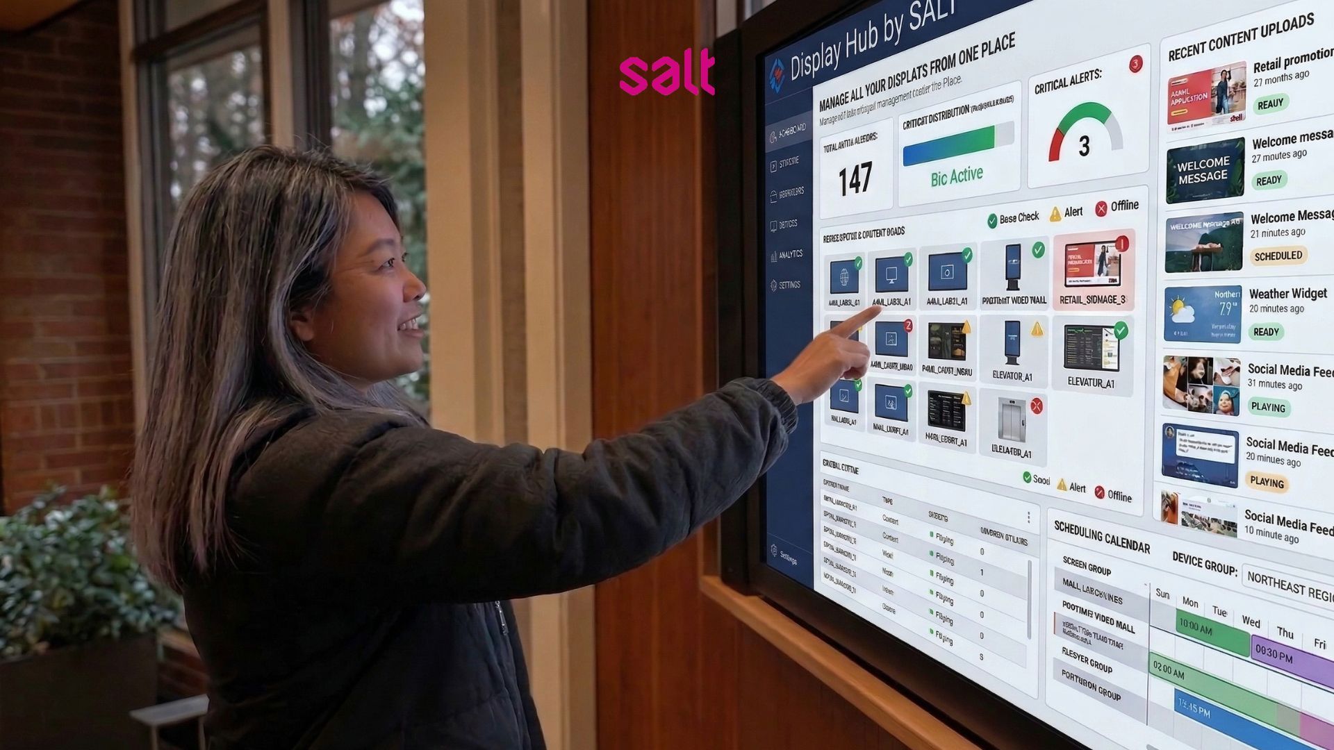 Smart Display Management: Centralized CMS for Operational Efficiency